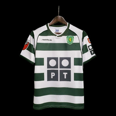 Ronaldo 28 Sporting CP 02/03 Home Retro Club Jersey image 0