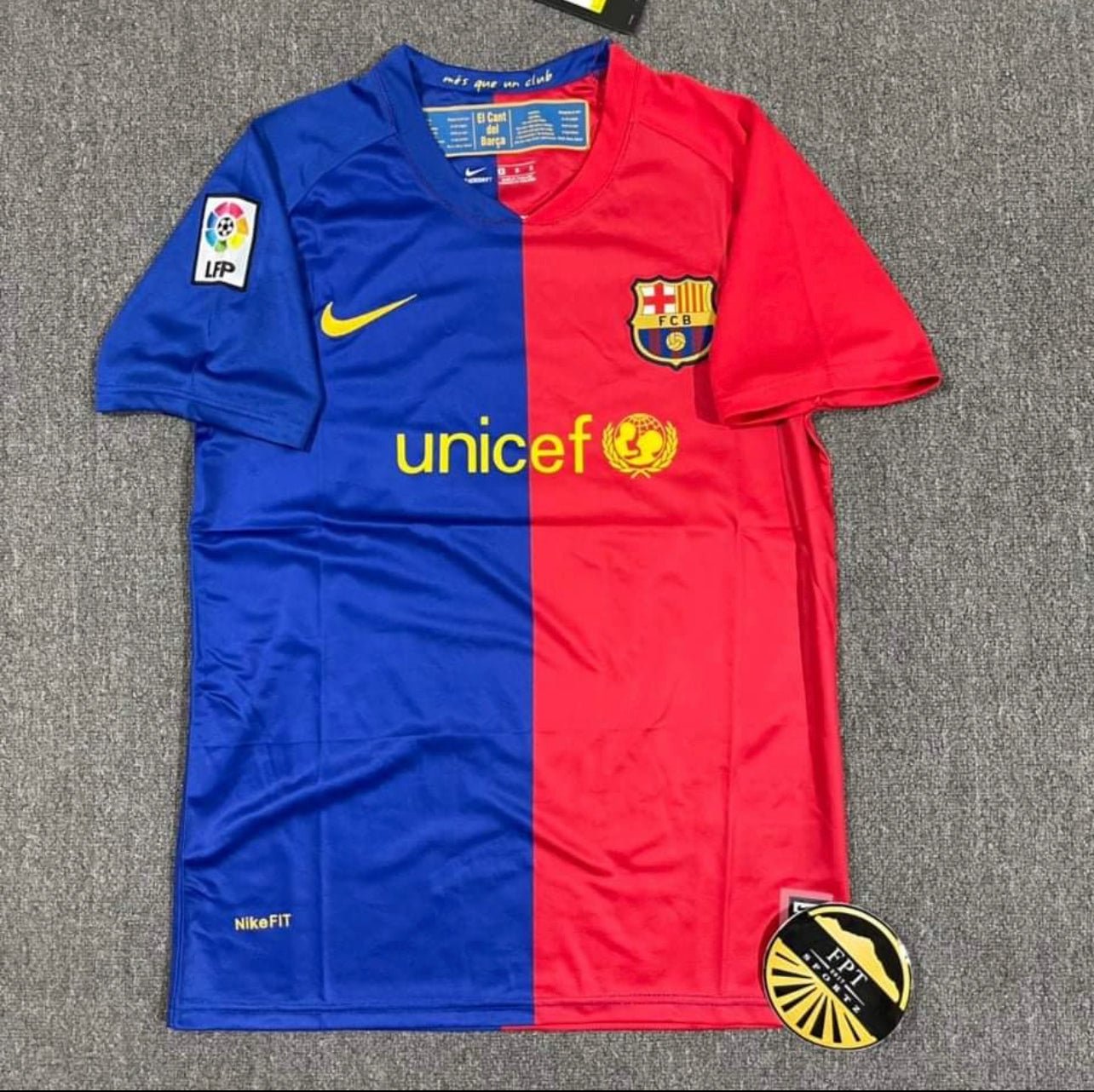Barcelona 08/09 Home Retro Club Jersey image 0