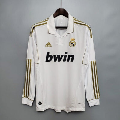 Real Madrid Home 11/12 Long Sleeve Retro Jersey image 0